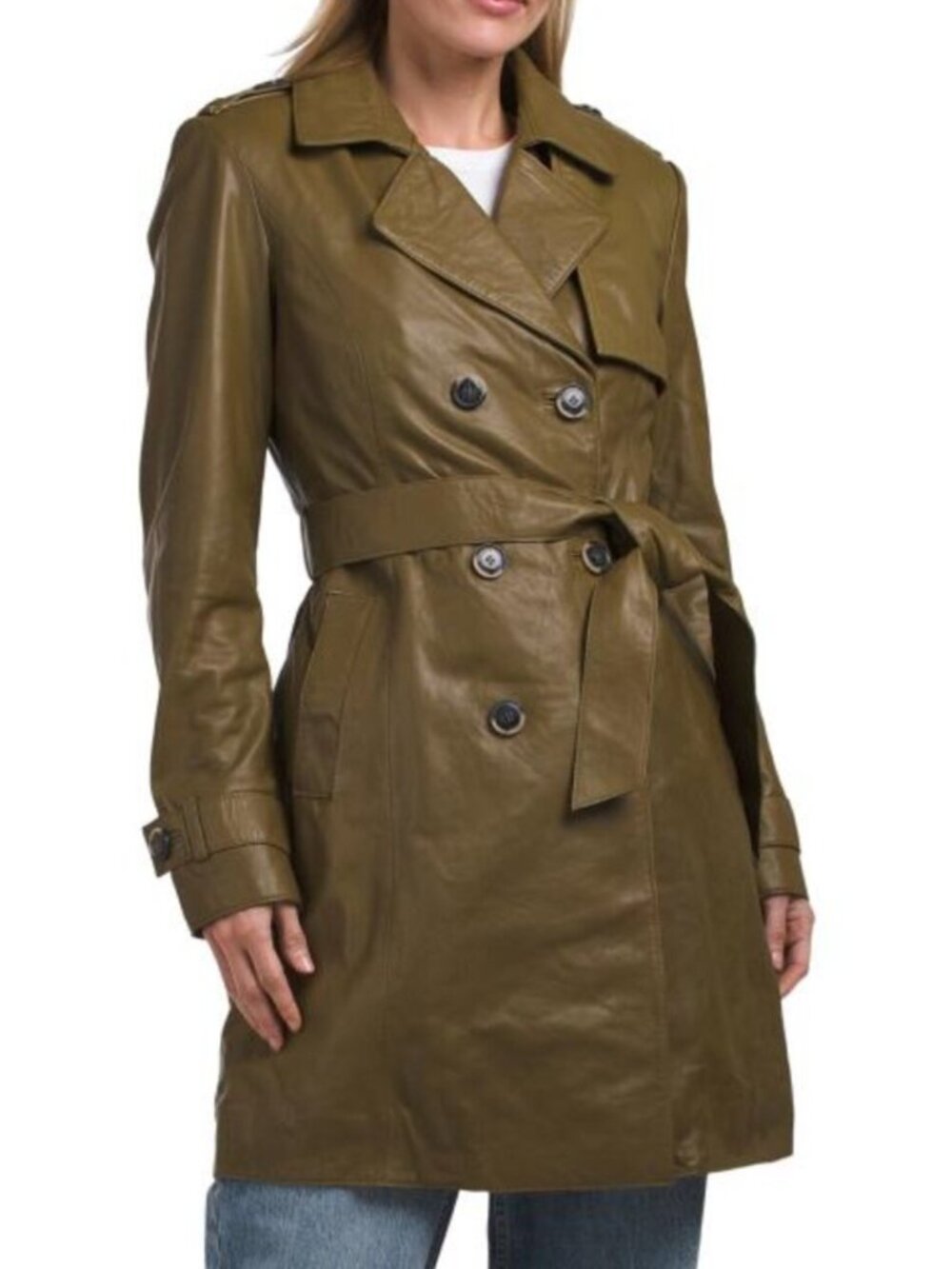 BOD & CHRISTENSEN Leather Laure Trench Coat